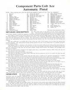 Colt Automatic Pistol 'Ace' .22 LR, instructions-2