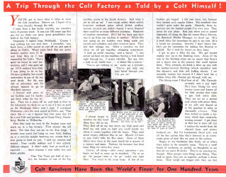 1936 story of Colt Officers model brochure text