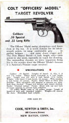 1936 story of Colt Officers model brochure revolver image