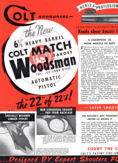 1937 Woodsman .22 Match Target Heavy Barrel cover inside page left