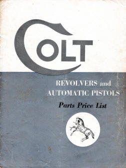 Colt 1947 price list cover