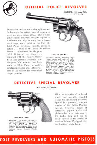 1947 Colt catalog, first version page 5