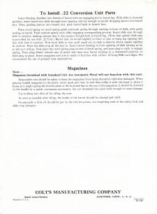 Colt 1948 .22LR conversion unit page 4