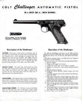 1950 Colt Challenger .22 pistol page 1