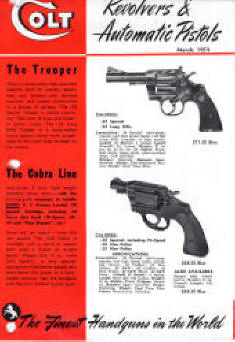 March 1954 Colt revolvers and automatic pistols-1