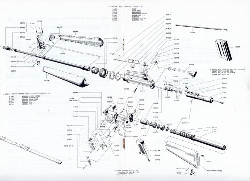 1959 Colt automatic military rifle manual page 11 diagram