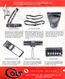 1957 Colt Custom-made holster, acceswsory equipment with price list 4