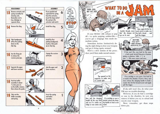M16 Service and Care booklet 1967, what to do in a jam