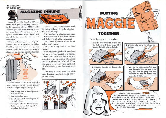 M16 Service and Care booklet 1967 putting your maggie together