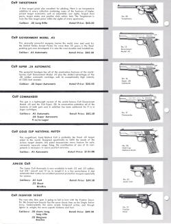 Colt 1960 dealer promotional material pistols available