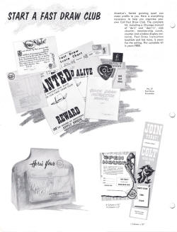 Colt 1960 dealer promotional material ad mats available to dealers to order