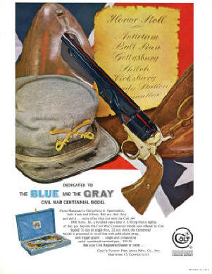 Colt civil war commemorative blue and gray revolver