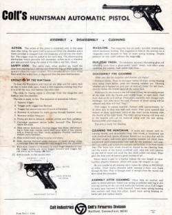Colt Huntsman form 911-1 front