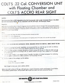 1967 Colt .22 conversion unit page 4