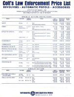 Colt 1968 handguns for law enforcement price list page 2