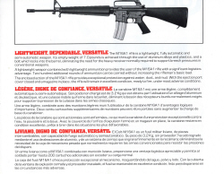 1979 Colt M16A1 Publicity Brochure in english, french, spanish page 3