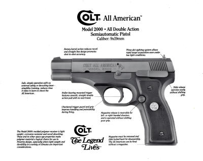 Colt 1990 M2000 9mm pistol