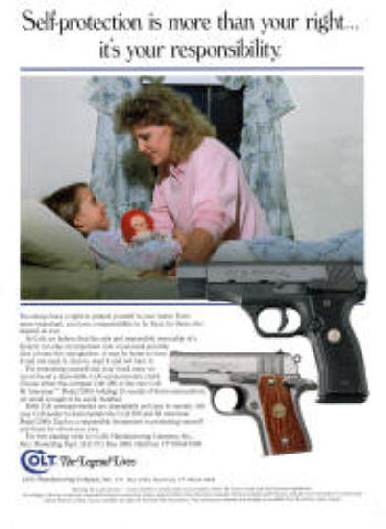 Colt All American M 2000 9mm pistol gloss ad