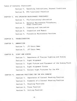 1984 DEA handbook for M16 table of contents-1