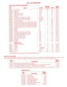 1993 colt retail price list page 3