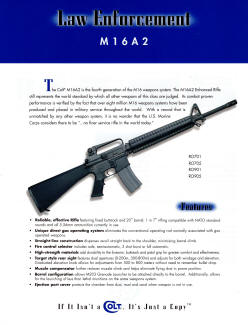 Colt 1999 law enforcement M16A2 rifle