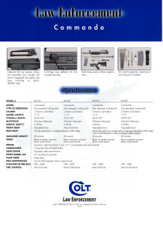 Colt 1999 law enforcement commando specs
