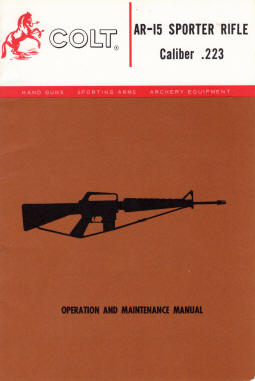 Colt 1964 AR-15 Sporter rifle .223 manual cover