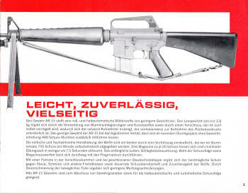 1964 Colt AR-15 military caliber 5.56mm Bulletin D-1, page 3