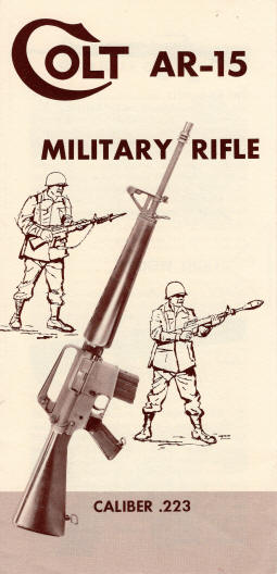 1957-1959 AR-15 militrary rifle pamphlet (rare) cover