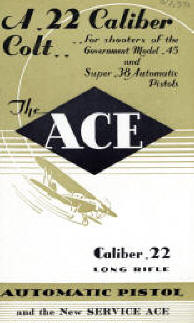 Colt 'Ace' .22 pistol pamphlet A-102