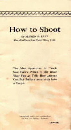 Colt How to Shoot tan version first page