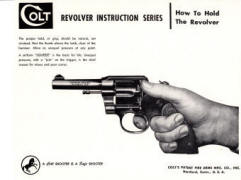 Colt general instruction series images 1956-firing position of fingers