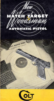 1938 Colt woodsman match target pistol pamphlet