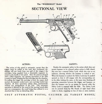 Colt 1940's the woodsman hand book page 2