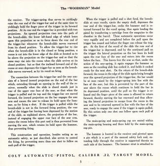 Colt 1940's the woodsman hand book page 5