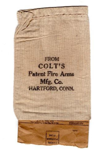 1930s Colt cloth parts shipping bag
