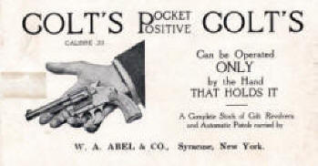 Colt's police positive pocket pamphlet 1920
