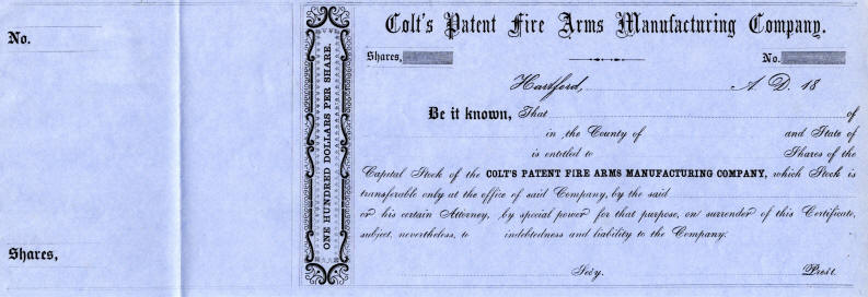 1940s Colt stock receipt