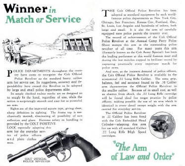 1930s Universally Accepted official police revolver pamphlet
