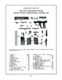 Colt Price List of Component Parts (A-85),