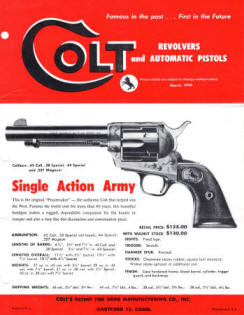 Colt_1959_catalog-March pistols and revolvers