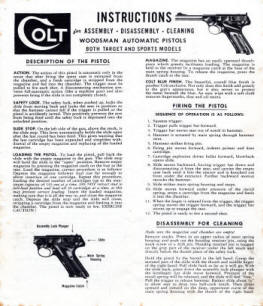 Colt Woodsman Automatic Pistol, Target/Sport Models-1