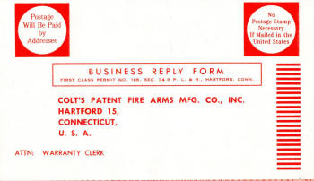 Colt Warranty for Handgun -2