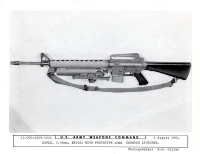 1964 Colt XM16E1 Prototype 40mm Grenade Launcher