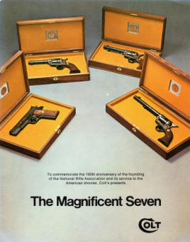 1971 Colt's NRA Magnificant Seven revolvers and pistols