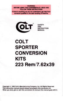Colt 1993 Sporter Conversion Kits 223 Rem / 7.62x39;  cover