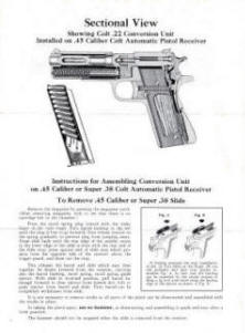 Colt .22/45 Conversion Unit, with floating chamber, Cal. .22 for .45 & .38 autos-1