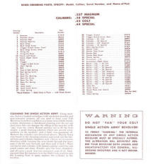 Colt SA Army pamphlet  SA-100, 2nd Gen .45 and .357 page 2