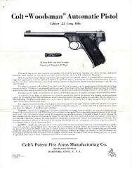 Colt woodsman .22 caliber automatic pistol