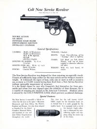 1929 Colt Catalog showing New Service revolver
